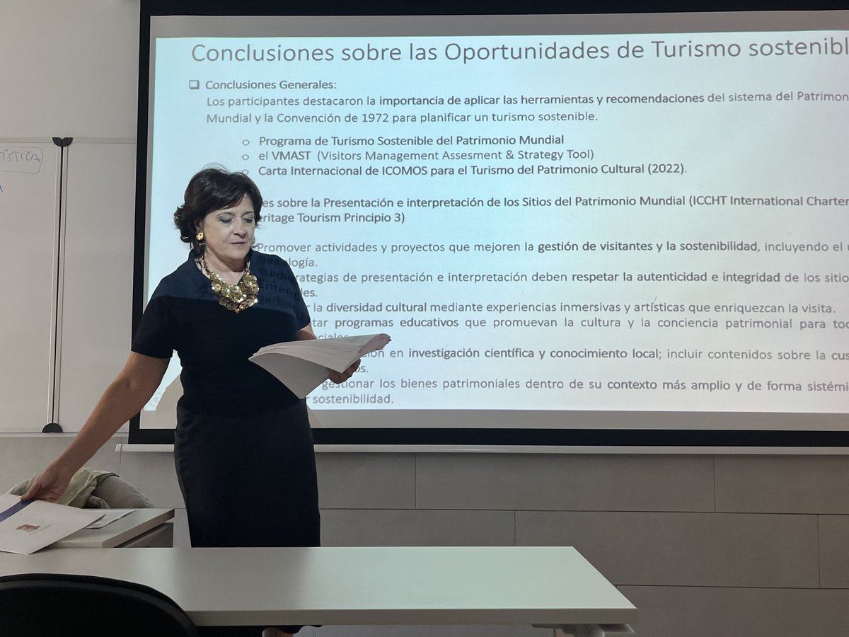 Ayer tuvimos la suerte de contar con María del Pozo, directora de la Fundación Aranjuez Paisaje Cultural y su conferencia "Paisaje Cultural de Aranjuez Patrimonio Mundial de la UNESCO: promoción turística y sinergias generadas desde el trabajo en la red". <a href="/Mgestturistuc3m/">Master G. Turística</a>