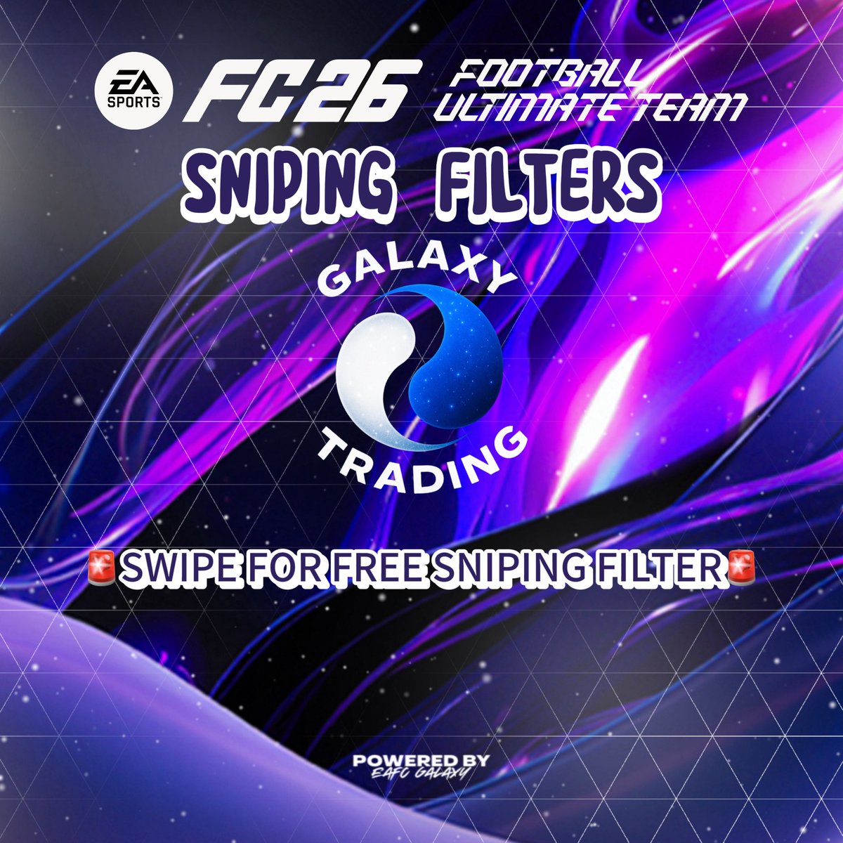 EAFC_Galaxy's tweet photo. 🔥 Perfect filters to stack easy profit!
⚠️ Always double-check market prices before sniping!

#FC26 #TradingTips #SnipingFilter #GalaxyTrading #UltimateTeam #EAFCTips #CoinMaking https://t.co/nYo3EDHK25