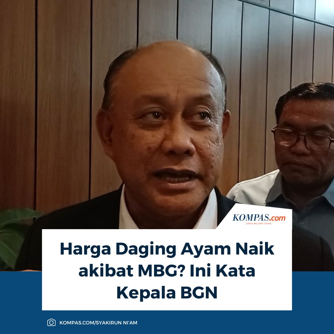 kompascom's tweet photo. Kenaikan harga daging ayam di pasar diperkirakan meningkat karena adanya program Makan Bergizi Gratis (MBG).
Baca di sini: https://t.co/D01vaAoMAd
~TA #DagingAyam #MakanBergiziGratis https://t.co/duxM0KWhLA
