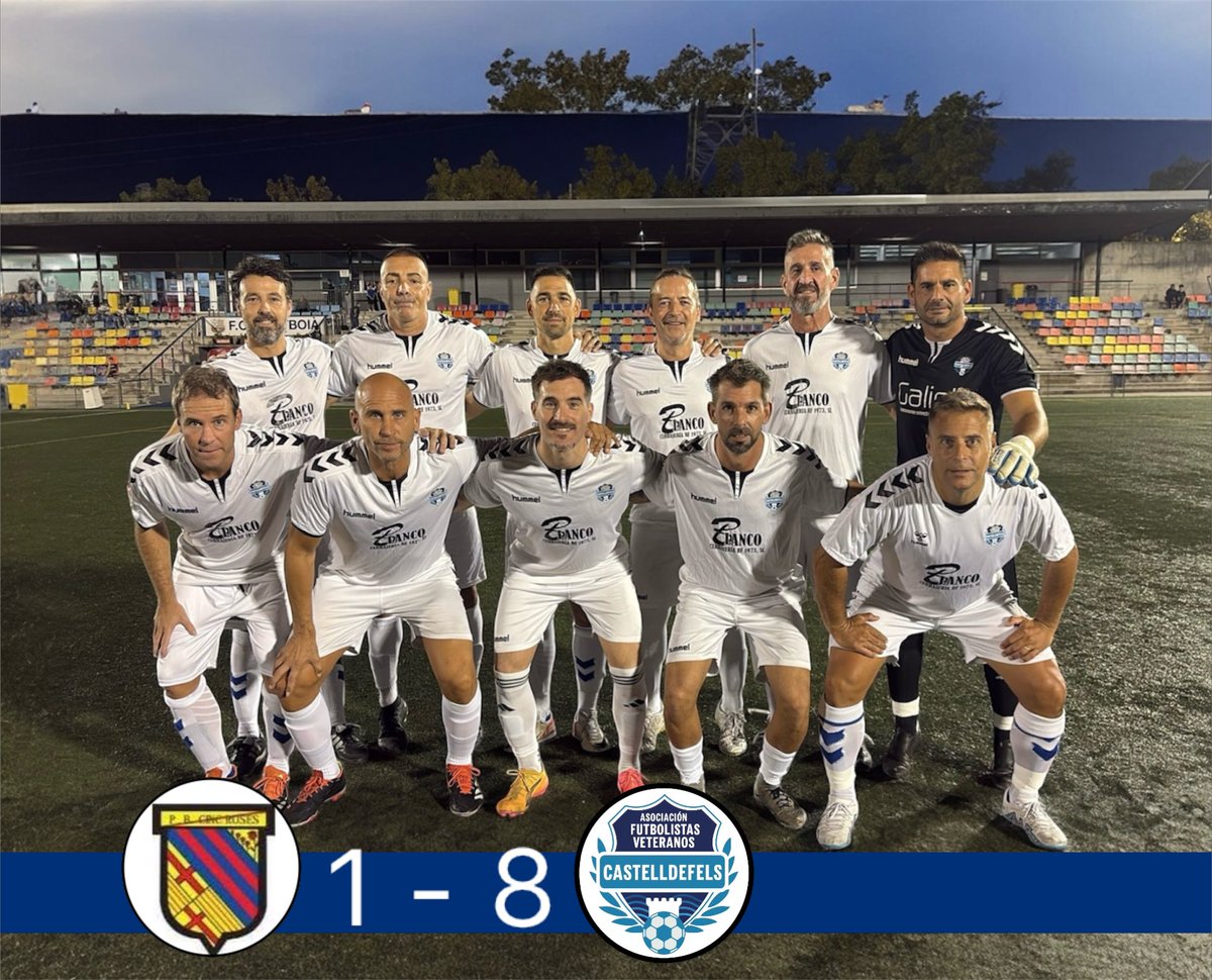 LIGA| DIVISIÓN HONOR 🔵⚽️

#veterans💙 

El @afvcastelldefels gana 1-8 contra @penyabarcelonista5roses