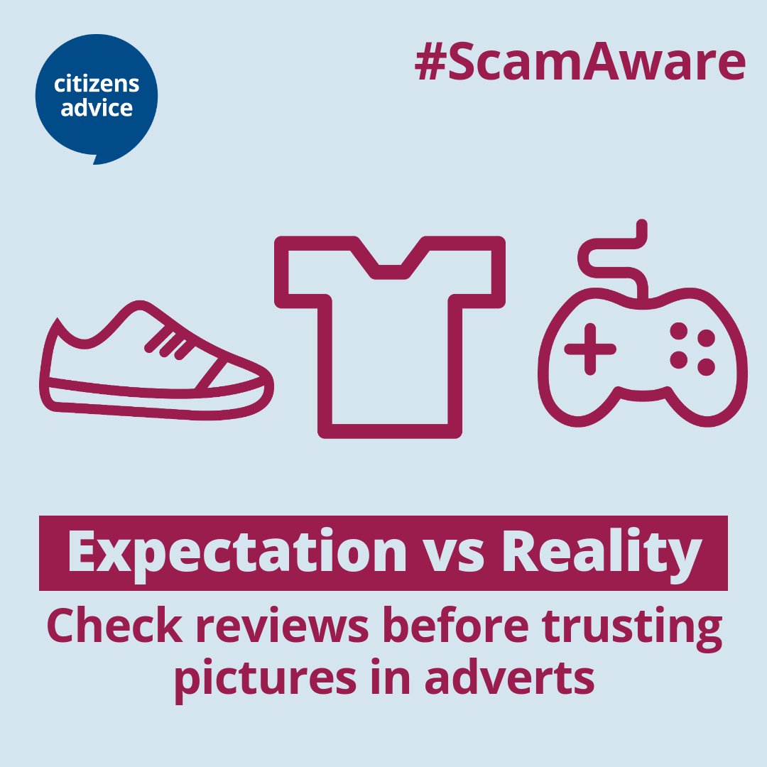 Online dropshipping ads can show you misleading product images.

💡 Protect yourself: look for independent reviews that include photos from actual buyers.

This will show you the true quality of the item.

It pays to be #ScamAware ⤵️
bit.ly/42KC1uU