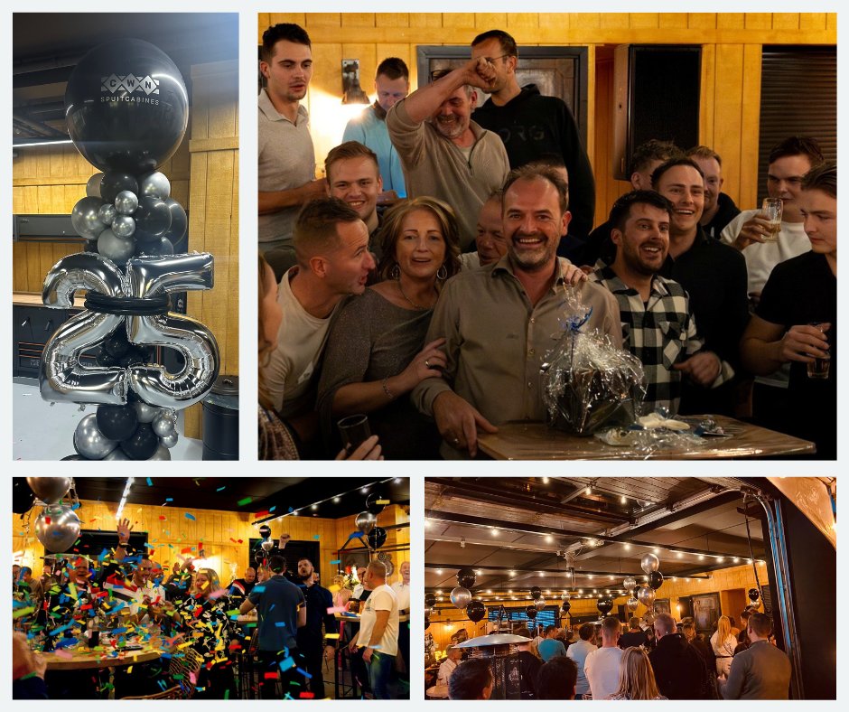 25 jaar spuitcabines gevierd! Trots op ons innovatieve bedrijf en ons toegewijde team!