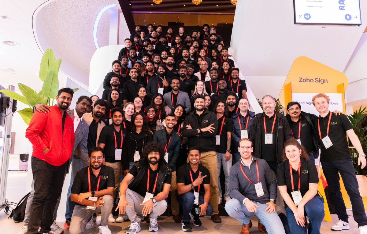 ZohoFlow's tweet image. Thank you everyone for attending our session at Zoholics Benelux and Nordics where we showcased the power of automation using Zoho Flow and other important product updates. Hope you had all your questions regarding Zoho Flow and automation answered. Until next time!