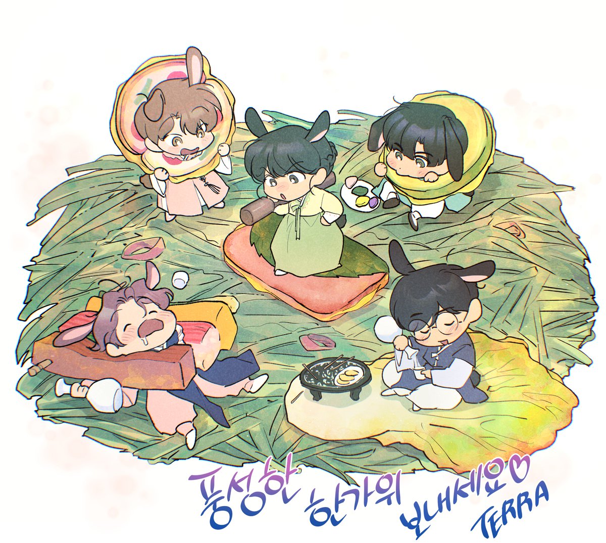 행복한 추석 연휴 보내세요🥰🍖🍎🍇🥬🍒