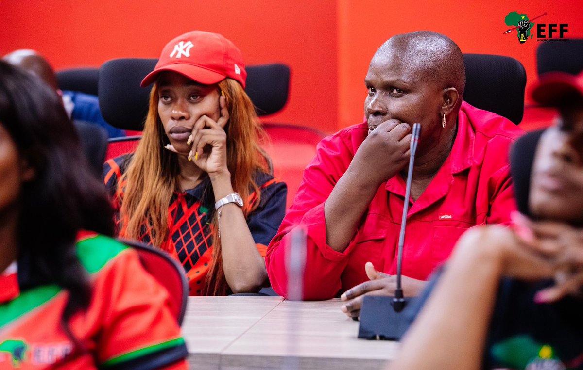 EFFSouthAfrica's tweet image. ♦️In Pictures♦️

EFF Councillors in the City of Johannesburg in a meeting with the Deputy President @GardeeGodrich and Secretary General @DlaminiMarshall at Winnie Madikizela Mandela House.

#EFFinGovernment