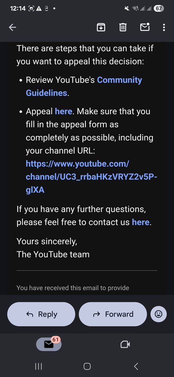 Hi <a href="/TeamYouTube/">TeamYouTube</a>, my channel BRION SQUADDIES ENTERTAINMENT was terminated for alleged “spam, deceptive practices&amp;scams.”
I appealed, but it was rejected — I believe this may be a misunderstanding.
Please could you review y case again? I always follow YouTube’s policies.
Thank you
