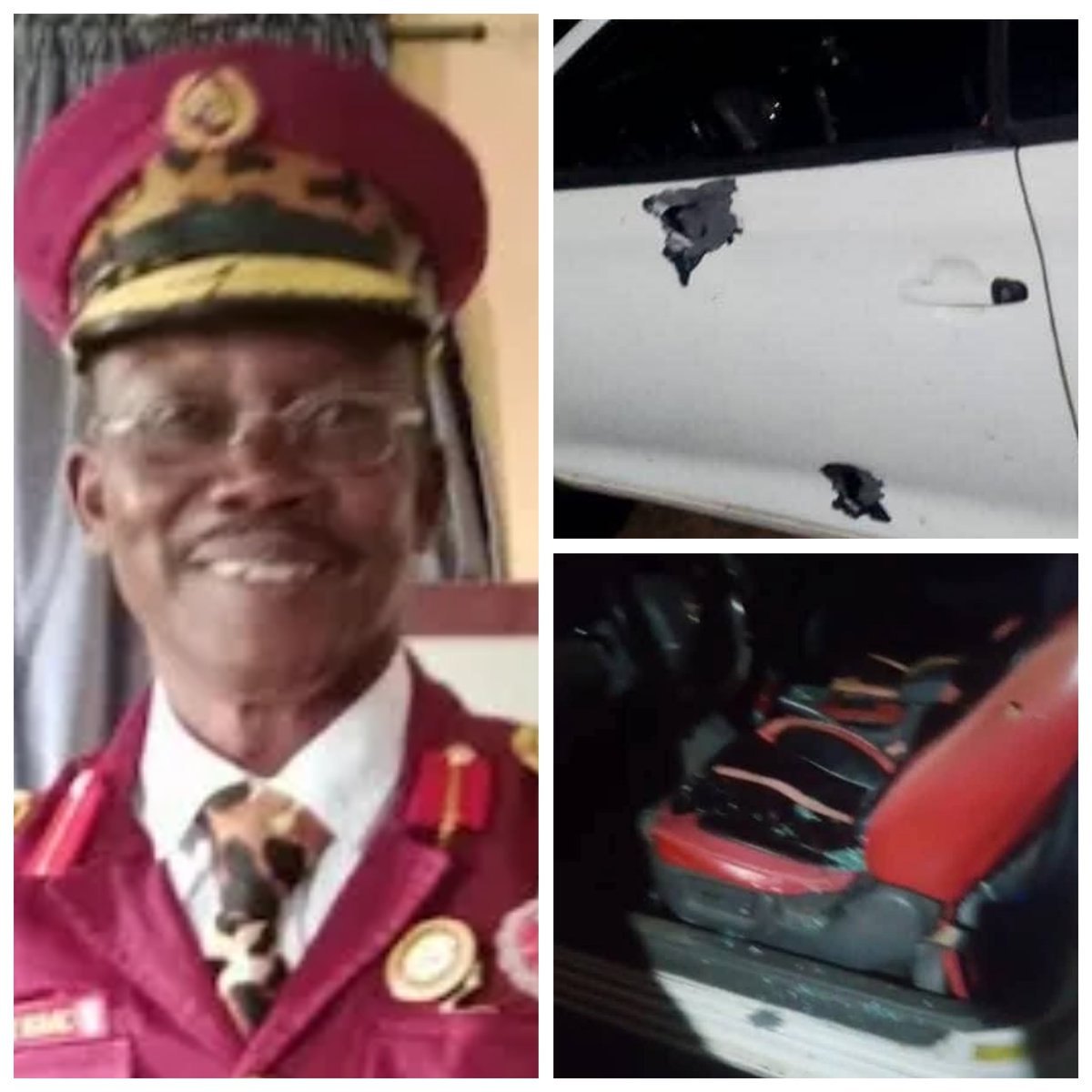 NigeriaStories's tweet image. JUST IN: The Commander of the Osun Amotekun Corps, High Chief Dr. Hon. Adekunle Isaac Omoyele, narrowly escaped an assassination attempt after being ambushed by heavily arm£d unknown gunm€n.