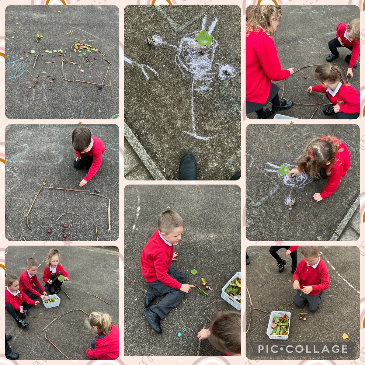 We have been #ambitiouscapablelearners in Dosbarth Un today in our outdoor area 😀 The children used natural resources to make their own colour monsters and described them using initial sounds like h for 😊 and r for 🌈 Da iawn! ⭐️<a href="/MrsCLewis1995/">MrsCLewis95</a> <a href="/Miss_Mitchell20/">Miss.Mitchell</a> <a href="/garntegprimary/">Garnteg Primary</a>