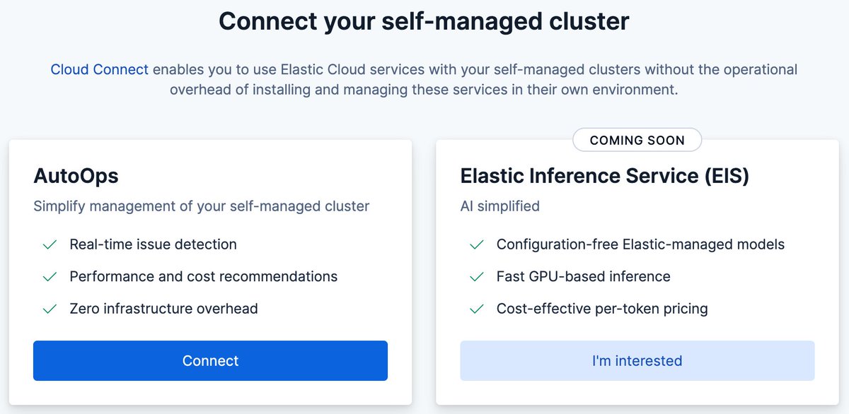 xeraa's tweet image. bringing more monitoring love to your self-managed / on-prem #elasticsearch clusters with AutoOps: pull stats with an OTel based agent, get recommendations and issue-detection in real-time
PS: and soon inference on GPUs as well (so you don't have to go to OpenAI etc any more) 1/3