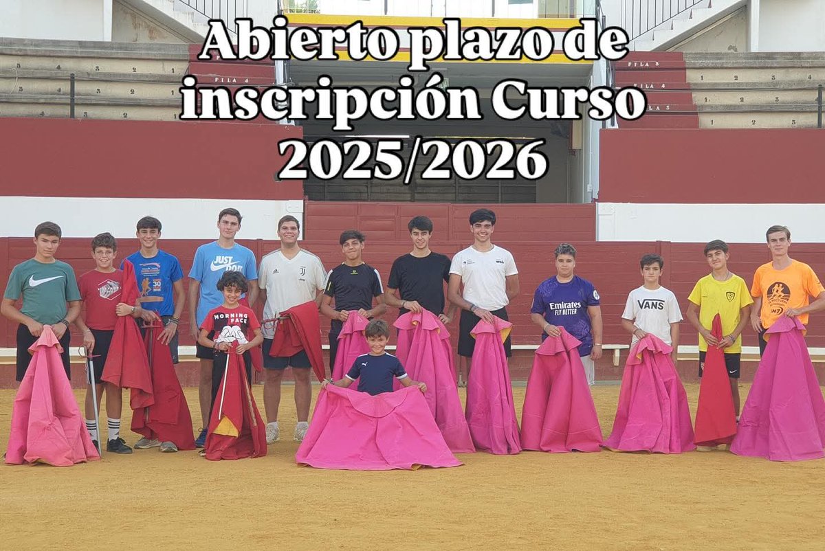 INFORMACIÓN: Un año más,nuestra escuela abre el plazo de inscripción para los nuevos alumnos/as que quieran formar parte de ella.las solicitudes de quienes se interesen,como la información pueden enviarlas al correo electrónico: Culturaltaurinacurroguillen@gmail.com
TE ESPERAMOS