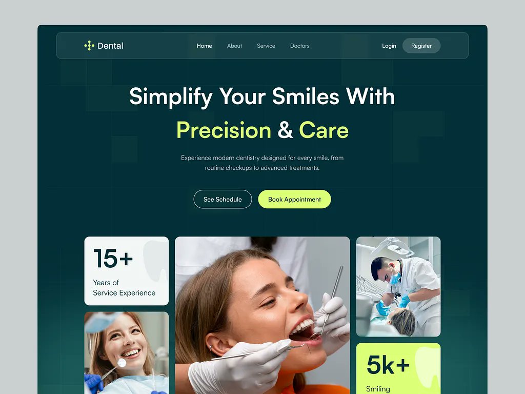 mayub46's tweet image. Yo, another 🔥 design droppin’! 💻 Clinic website, lookin’ sleek! 😎 What do you think? 👀 #Web3 #DesignVibes #SaaS 🚀