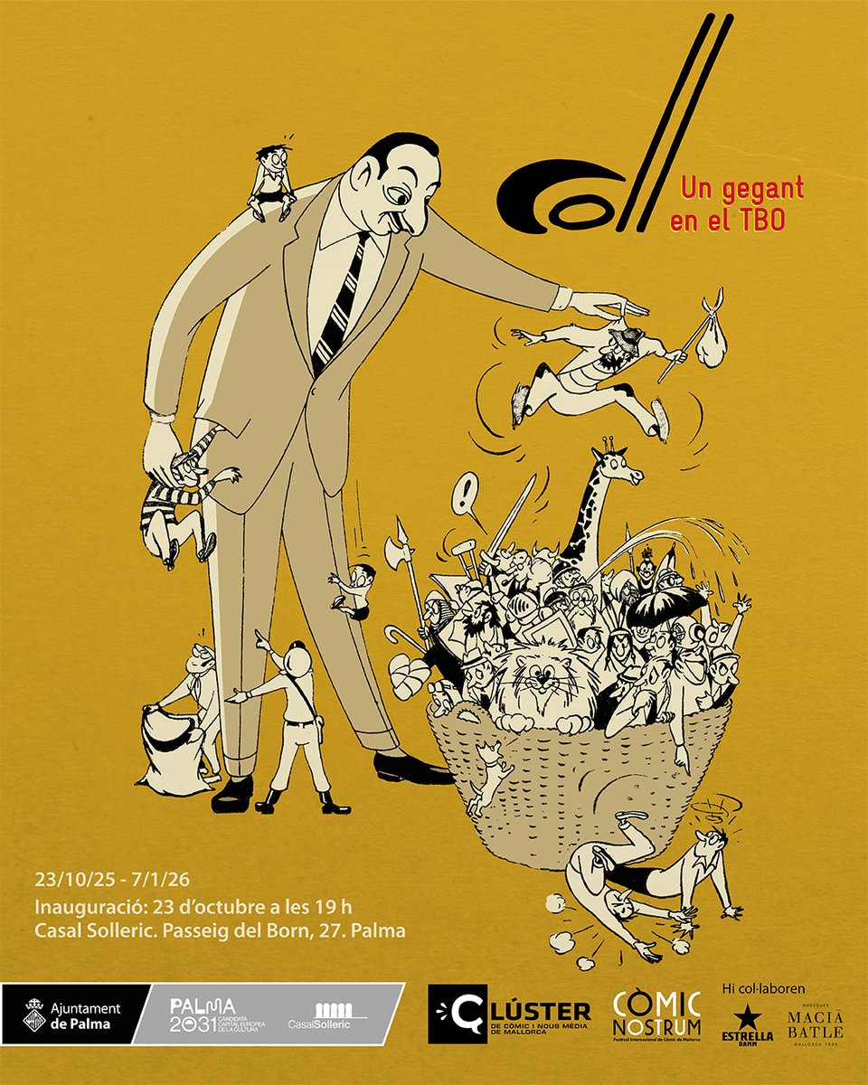 Aprofitant l'expo de Coll que s'inaugurarà al Casal Solleric el proper 23 d'Octubre, vos recordam que tenim a la venda l'imprescindible llibre sobre l'historietista que es va publicar l'any passat!