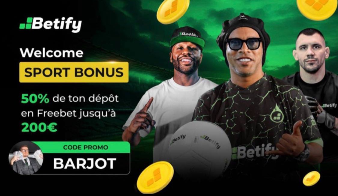 LeBarjotProno's tweet image. 🚨Freebets🚨 

👉🏼En plus de la roue gratuite disponible tout les jours, n’oubliez pas que vous avez des freebets de bienvenue ! 50% de votre premier dépôt offert en freebets instantanément avec ce lien👉🏼 bit.ly/LesBarjots 
Tu déposes 200€max = 100€ de freebets 🎁