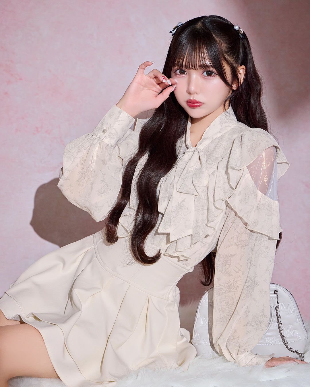 XS【新品未開封】ミシェルマカロン　希少♡ウエストリボンコート　SKB0006 michellMacaron - 新品未使用 ミシェルマカロン ウエストリボン