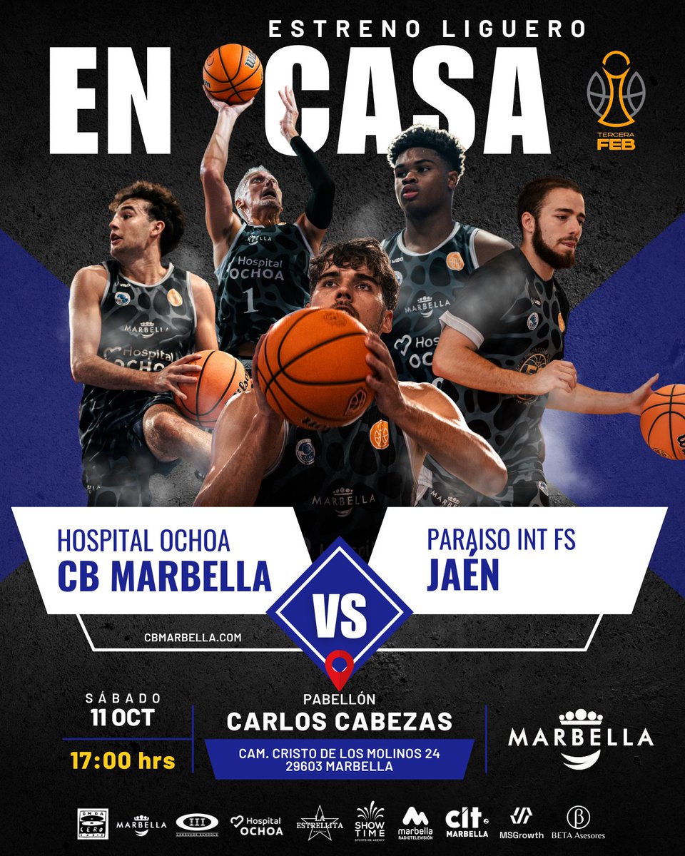 🔥 ¡ESTE SÁBADO JUGAMOS EN CASA! 🔥

¡La liga vuelve a nuestro pabellón! Después del increíble arranque y la primera victoria, el equipo se enfrenta a unos de los favoritos de este cuadro. ¡Queremos hacernos fuertes en casa y vuestro aliento es la clave!

🆚 JAÉN PARAÍSO INTERIOR