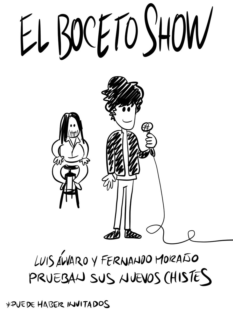 Vuelvo  junto al <a href="/luisalvar0/">Luis Álvaro</a> el hijo prodigio del humor mental, en El Teatro Escondido, seguimos puliendo y desatando el show de “El Boceto”: comedia experimental con cinco brazos y remates bífidos.
🧠💥
 miercoles a las 22 h.
🎟️ Entradas aquí 👉atrapalo.com/entradas/el-bo…