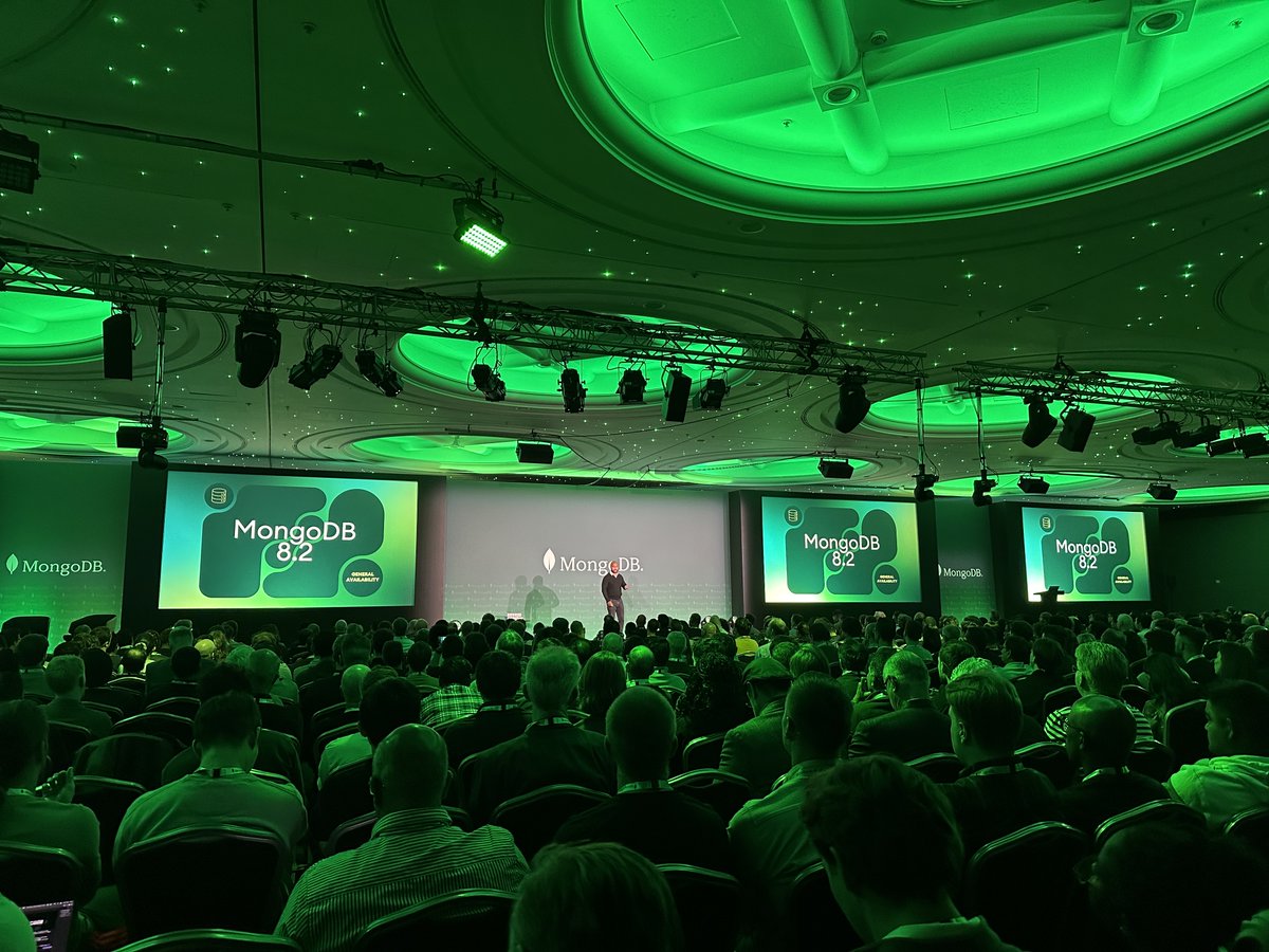 MongoDB's tweet image. Happening now: The MongoDB.local London Keynote.

🎥 Catch the latest on the stream: mongodb.social/6012AUpEj