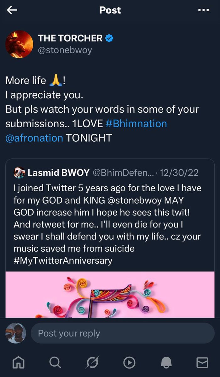 general_ma8702's tweet photo. @KinniePat72981 @stonebwoy If u r a fan note that this isn’t stone is either u move aside or we move 2geda if u can’t don’t make it hard on you move on .!! https://t.co/OxCz2ZO605