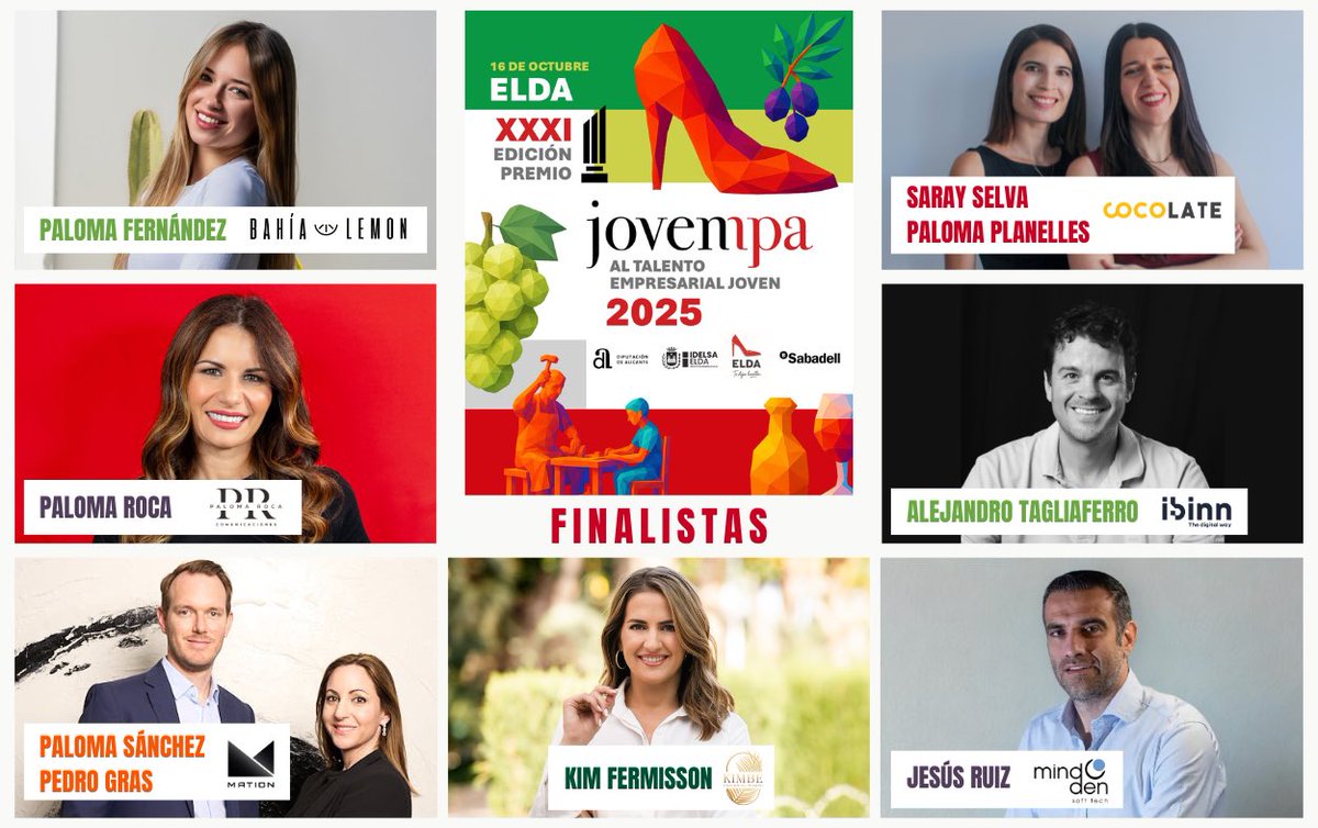 Nominadas al Premio Talento Empresarial. ¡Ilusionadas es poco!
Muchas gracias al jurado y a toda <a href="/Jovempa/">Jovempa Federación</a> 😍

#PremioTalentoEmpresarial #TalentoJoven #Alicante #Cocolate #AgenciaComunicacion #IdeasDeOtroPlaneta