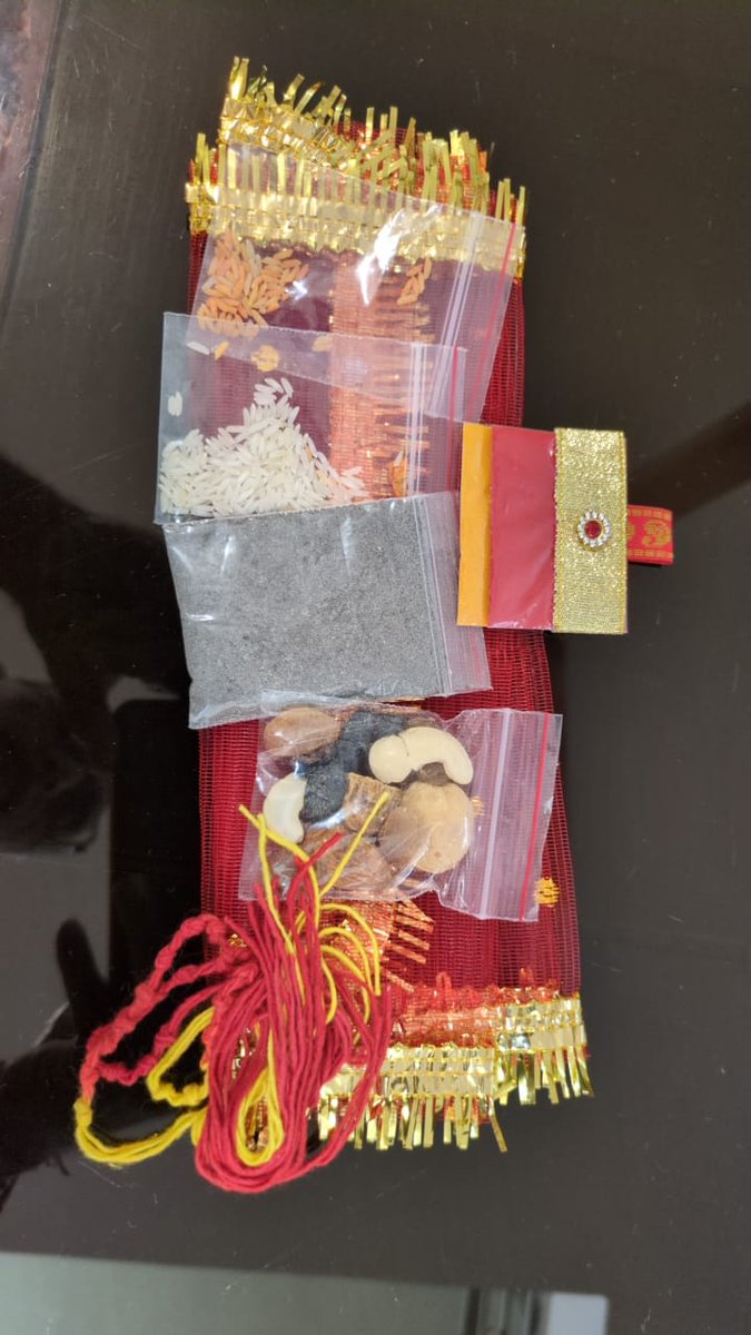 Namaste, there are many who have received the prasada packets and many who have DM'd and asked what should be done with each. Sorry this time around I didn't get the time to write a note for each one of you but I guess the next time around it will be better managed. So here is