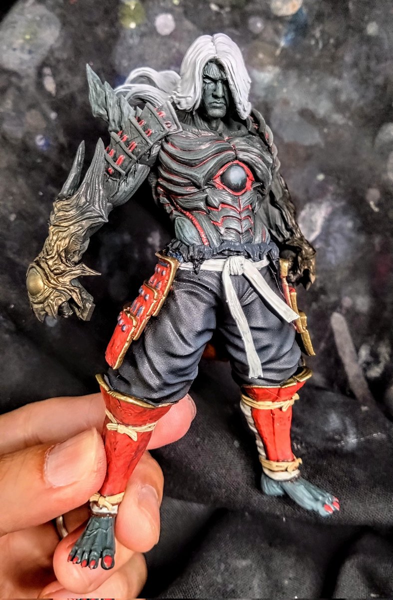 nabehands's tweet image. 本日の進捗です🖌️

#鬼武者