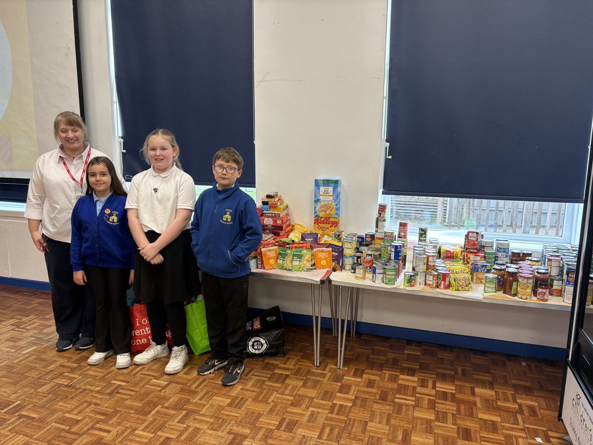 Thank you to our wonderful community for the generous donations for the Harvest Festival. Jane from the Salvation Army delivered a lovely assembly and took the donations with her. <a href="/HumberEdTrust/">Humber Education Trust</a>