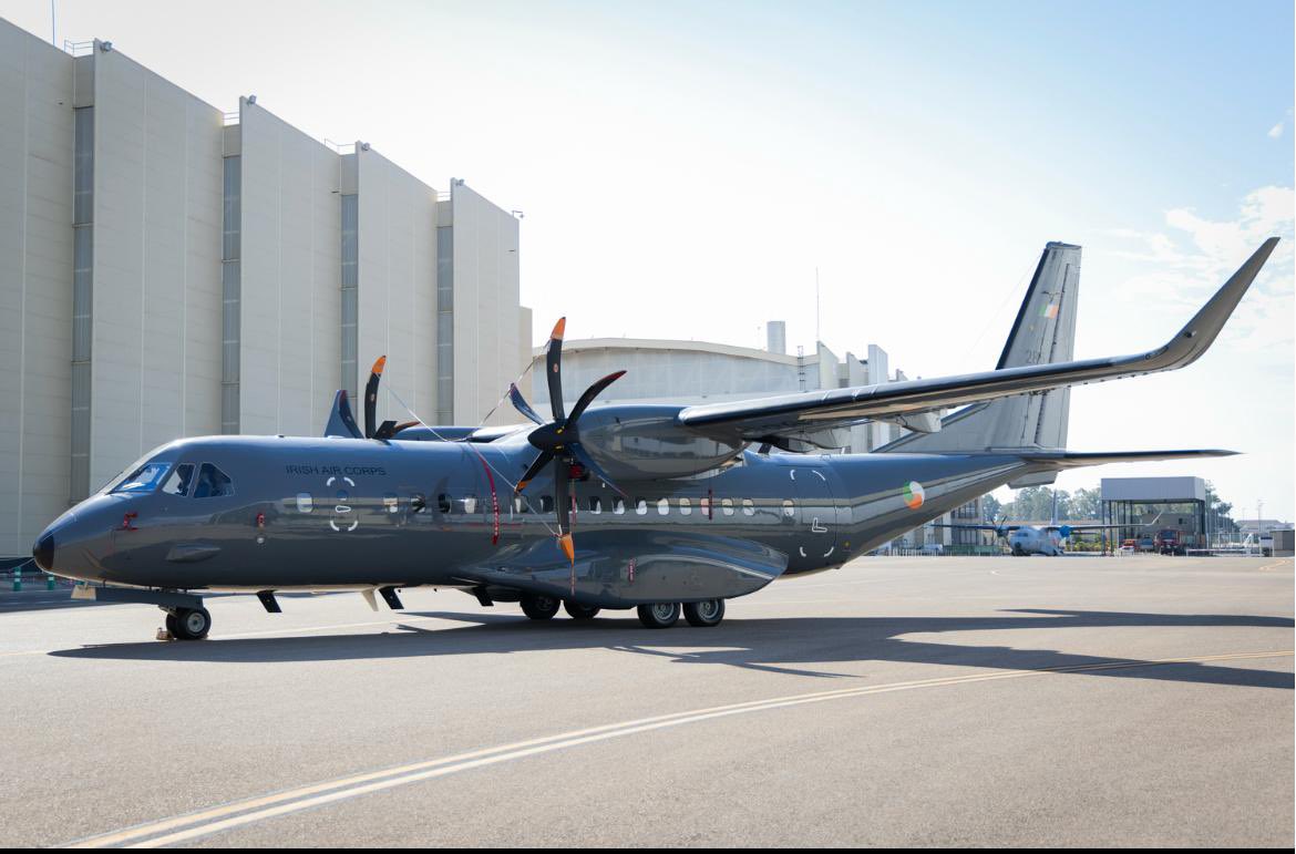 The <a href="/IrishAirCorps/">Irish Air Corps</a>’ latest aircraft, the C295M, has now landed at Baldonnel.