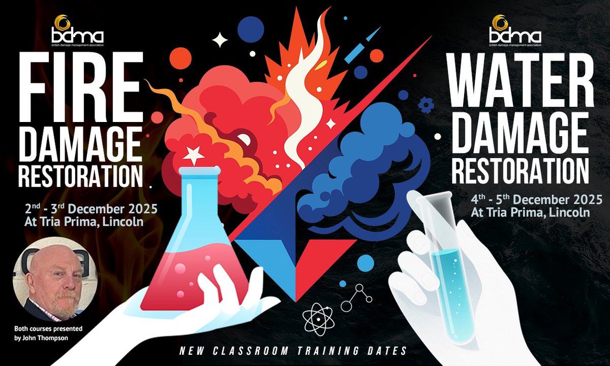 TheBDMA's tweet image. 🔥 Think differently – Deliver results with certainty 💧
New Fire &amp;amp; Water Damage Training Dates Announced for December!
 
Find out more here:
👉 lnkd.in/eqmKvFZ9
 👉lnkd.in/eqSGVHSE

#BDMA #Training #ProfessionalDevelopment #FireDamage #WaterDamage