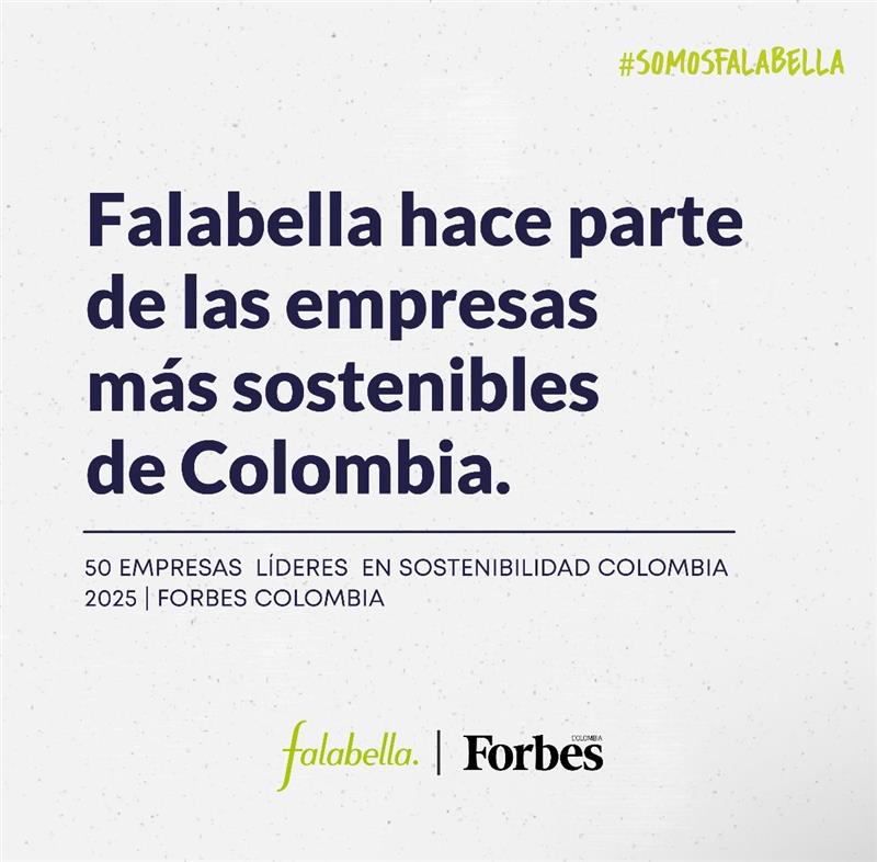 Lisbeth9903's tweet photo. La sostenibilidad es nuestro camino. @ForbesColombia nos reconoce como líderes en sostenibilidad 2025. En @Falabella_co, impulsamos iniciativas que cuidan el planeta y generan valor. #EmpresasQueTransforman https://t.co/8B6DgSDi1c