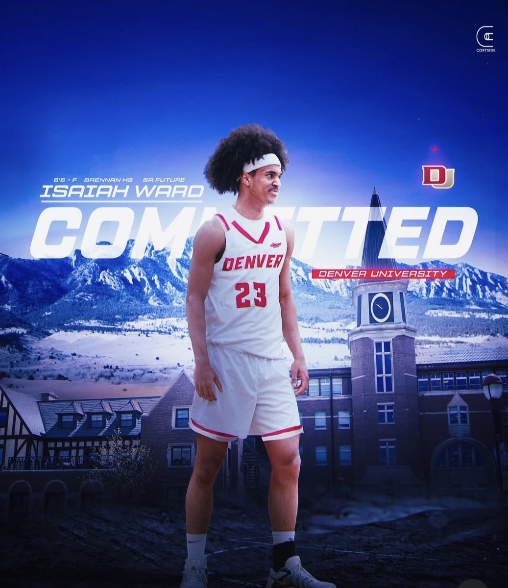 KevinOneEye's tweet image. Big-time move for San Antonio’s own @isaiah_ward42  — officially committed to the University of Denver.
Elite education. Summit League basketball. Another @Brennan_BBall headed to the next level.
#EyesInTheGym #OneEyedScout #TexasHoops @PrepHoopsTX @TheNobleClassic