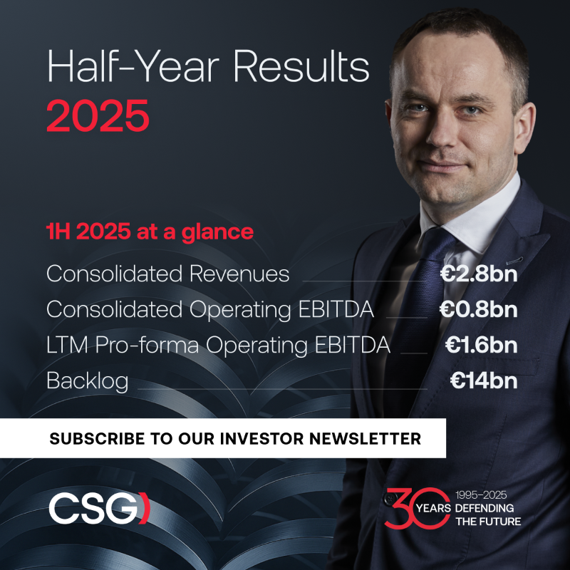 CSG_global's tweet photo. Our growth is driven by investment, efficiency, and a strong portfolio: from Morana howitzers and Tadeas armored vehicles to acquisitions of global brands such as Fiocchi Munizioni and The Kinetic Group. And this is just the beginning.