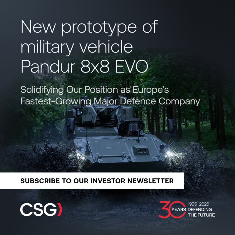 CSG_global's tweet photo. Our growth is driven by investment, efficiency, and a strong portfolio: from Morana howitzers and Tadeas armored vehicles to acquisitions of global brands such as Fiocchi Munizioni and The Kinetic Group. And this is just the beginning.
