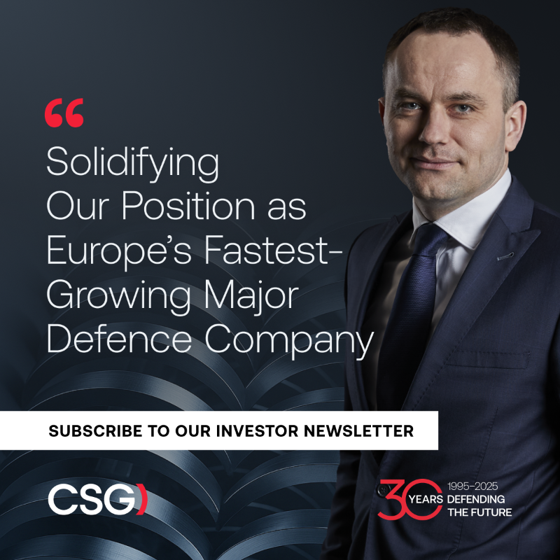 CSG_global's tweet photo. Our growth is driven by investment, efficiency, and a strong portfolio: from Morana howitzers and Tadeas armored vehicles to acquisitions of global brands such as Fiocchi Munizioni and The Kinetic Group. And this is just the beginning.