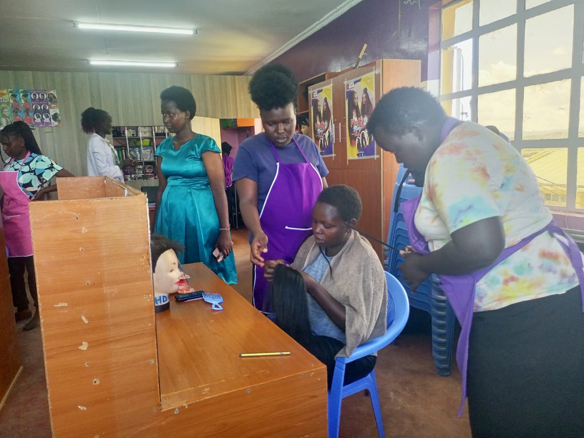 Gewckenya's tweet image. Empowering women is key to ending GBV

At GEWC, we train young women in skills like hairdressing, beauty, tailoring &amp;amp; small business management — helping them start micro-enterprises and gain financial independence.

Economic empowerment = safer communities. 
#GEWC #EndGBV #Women