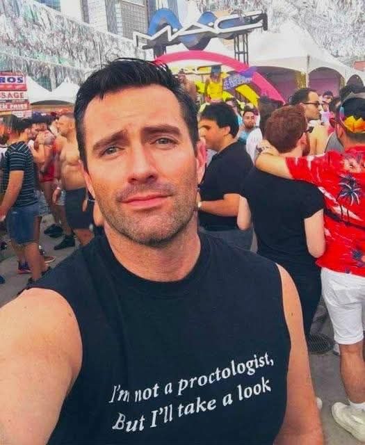 My sentiments exactly.  Let's play "not a proctologist" together handsome