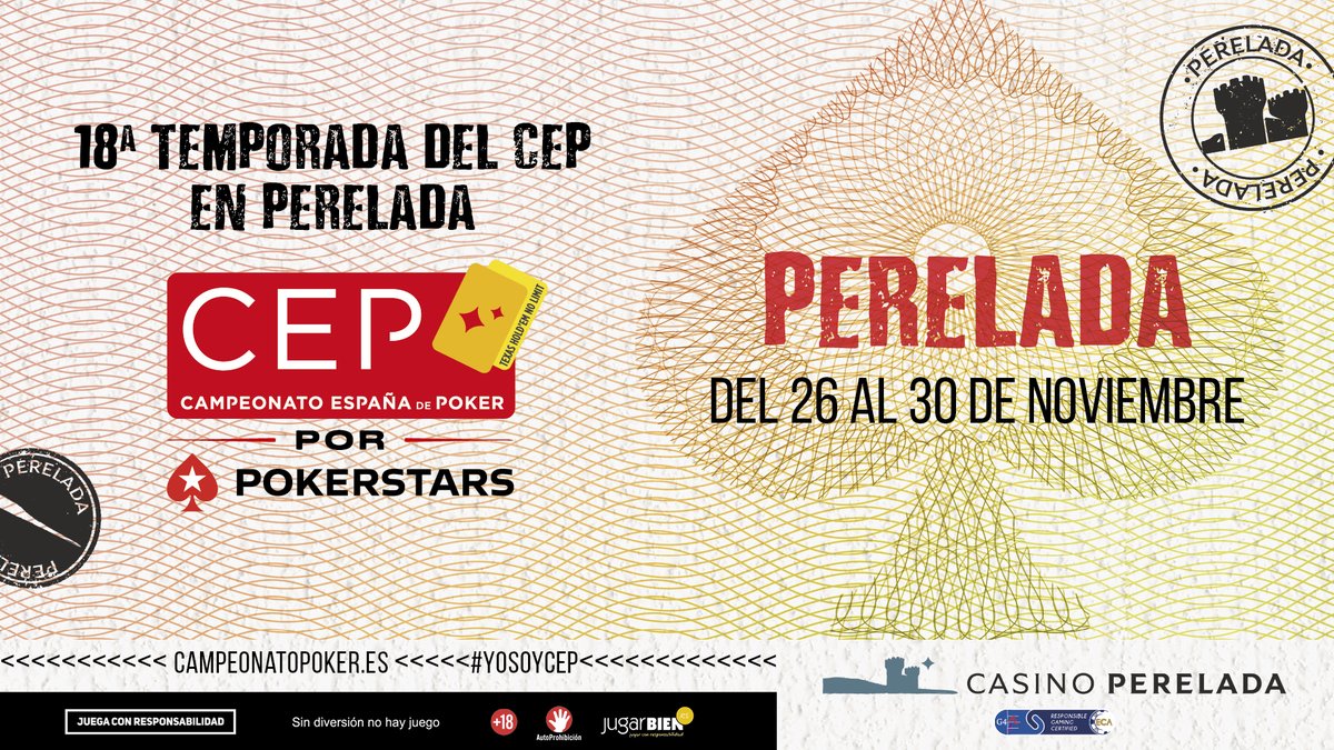 CEP_Poker's tweet photo. ♠️ ¡Última parada del año! - #CEPPeralada ♠️
El circuito decano del #poker nacional cierra su temporada 2025 en un entorno incomparable. La parada de #Perelada será el broche de oro a un año lleno de emoción, el mejor poker y grandes momentos.
🗓️ Del 26 al 30 de noviembre.
📍 @CasinoPeralada
¡Próximamente revelaremos el programa completo del #CEPPeralada en nuestra web!
🔥 ¡Prepárate para vivir la última escala del año en el corazón del Empordà!
#YoSoyCEP || @PokerStarsSpain