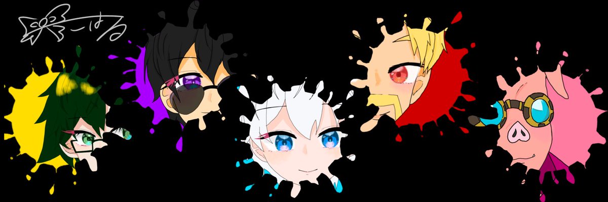 paint it シリーズ人気だったんでヘッダーにしました！！良ければお使いください🙌
二次配布、自作発言❌

いいね♡＋RT
で使用ご自由にお使いください〜！！！
使用報告してくれたら嬉しいです🫶🏻💕︎

 #フリーヘッダー
#ドズル社アート