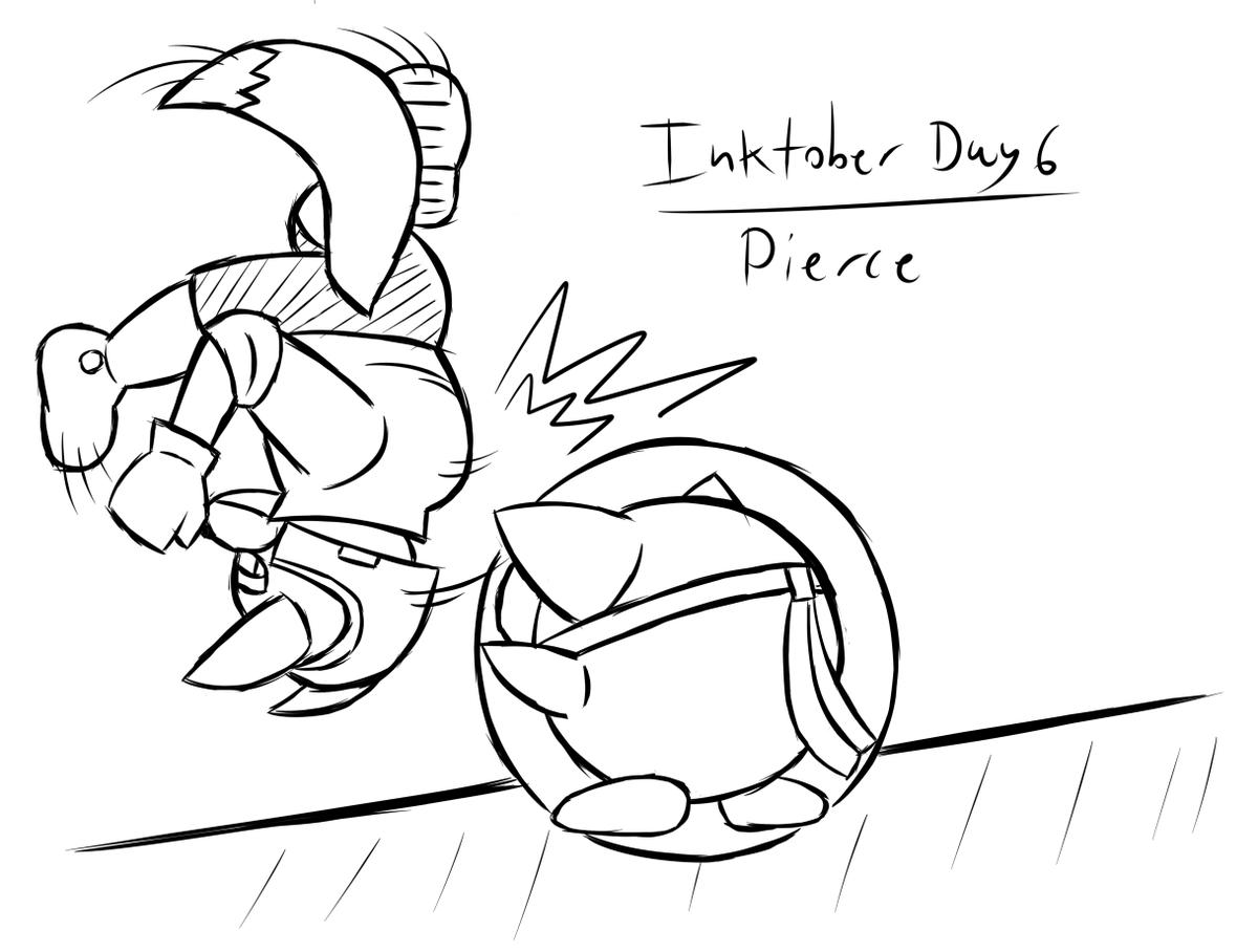 CeruleanARTWORK's tweet photo. (Late) Day 6: Pierce
#Inktober #inktober2025 https://t.co/Hn8rDFXjge
