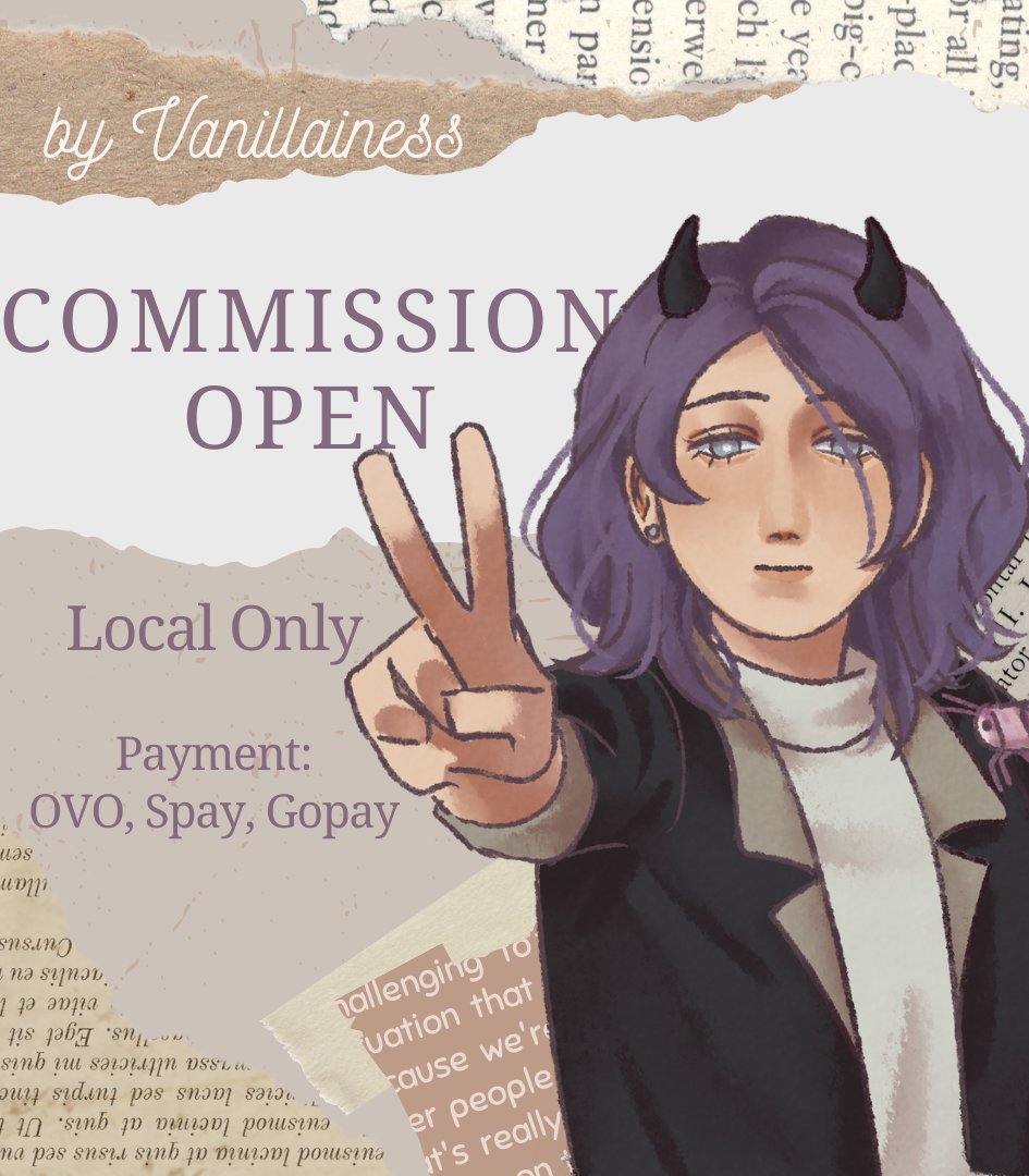 vanillainess's tweet image. [Like &amp;amp; RT very appreciated 💜] 

Hello, I&apos;m opening commissions for local! More info and samples in thread (⁠ ⁠ꈍ⁠ᴗ⁠ꈍ⁠) 

#artidn #zonakaryaid #zonauang