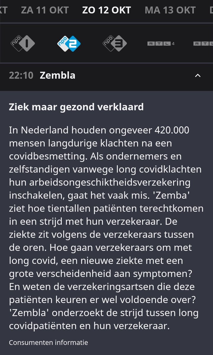 Zondagavond in <a href="/ZEMBLA/">Zembla</a>: de strijd die Long Covid patiënten moeten voeren als ze medisch gekeurd worden.