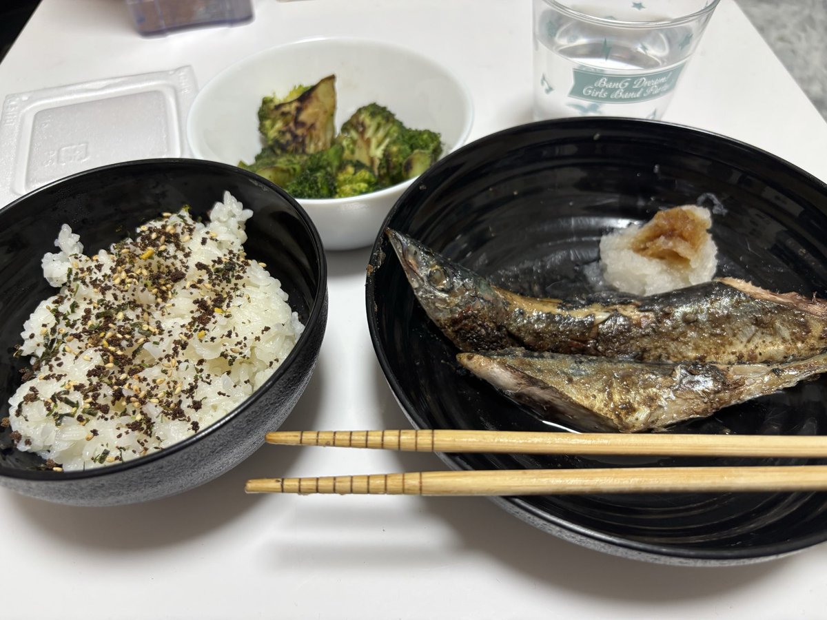 今日のご飯！サンマは1番好きな魚！