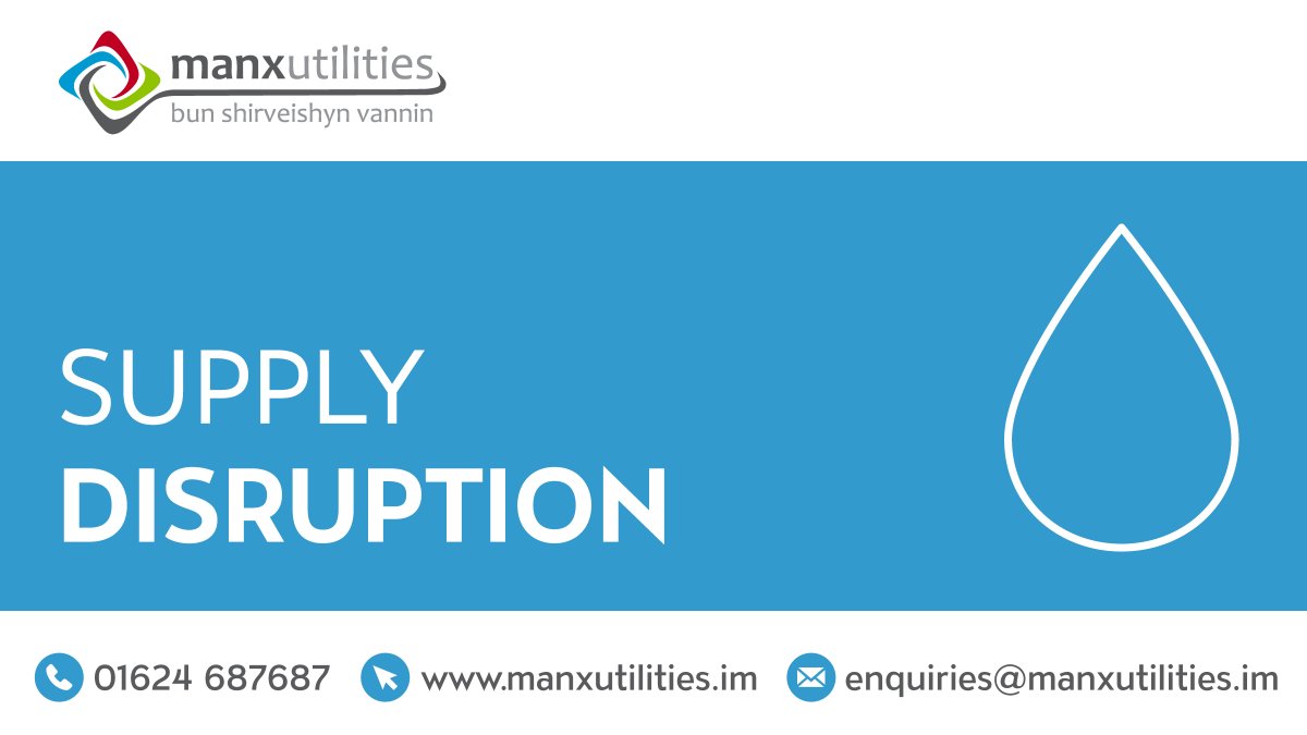 manx_utilities's tweet image. Due to emergency works on a valve in the Ramsey area you may find that you have low pressure or no water. We are hoping to have things back to normal approximately 90 minutes. Apologies for the inconvenience.