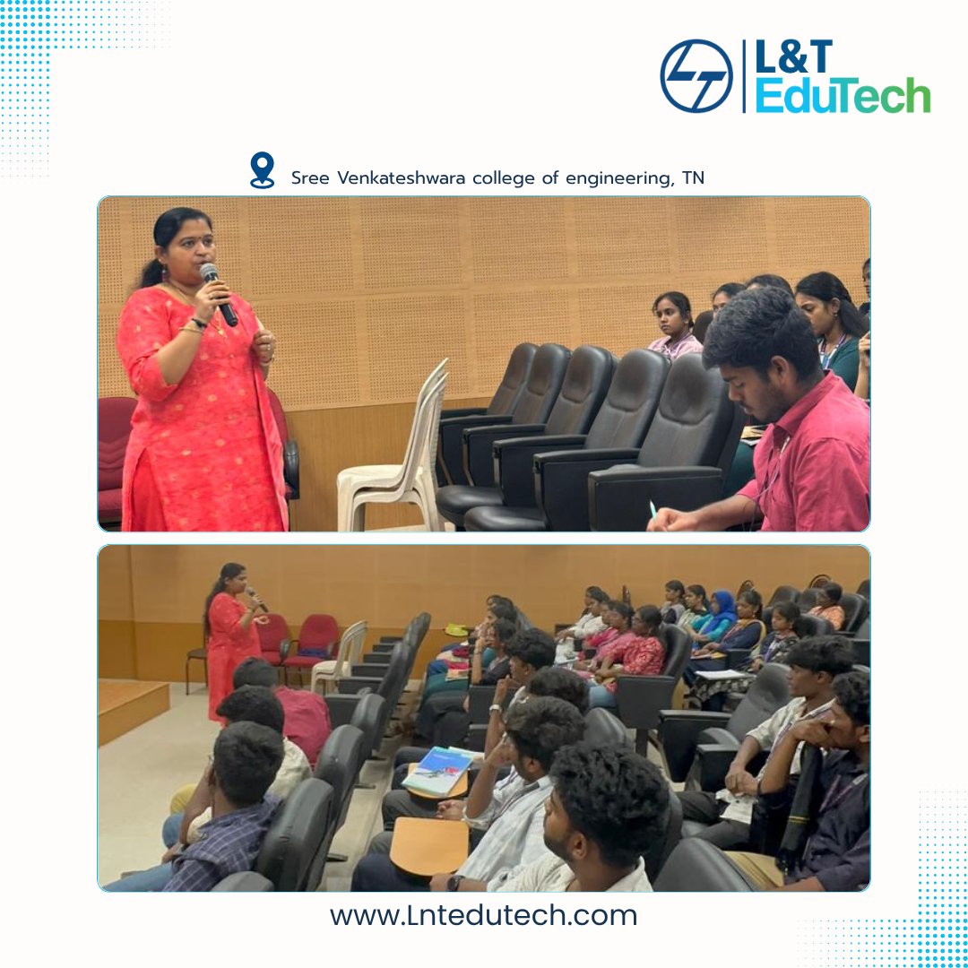 lntedutech's tweet image. L&amp;amp;T EduTech empowered Civil Engineering students with hands-on BIM training. At KIOT, Thangaperumal S led a 5-day session on Revit and Navisworks. Experts Anu M R and Muneeswaran M conducted sessions across colleges, bridging theory with real-world industry practices.
#LnTEduTech