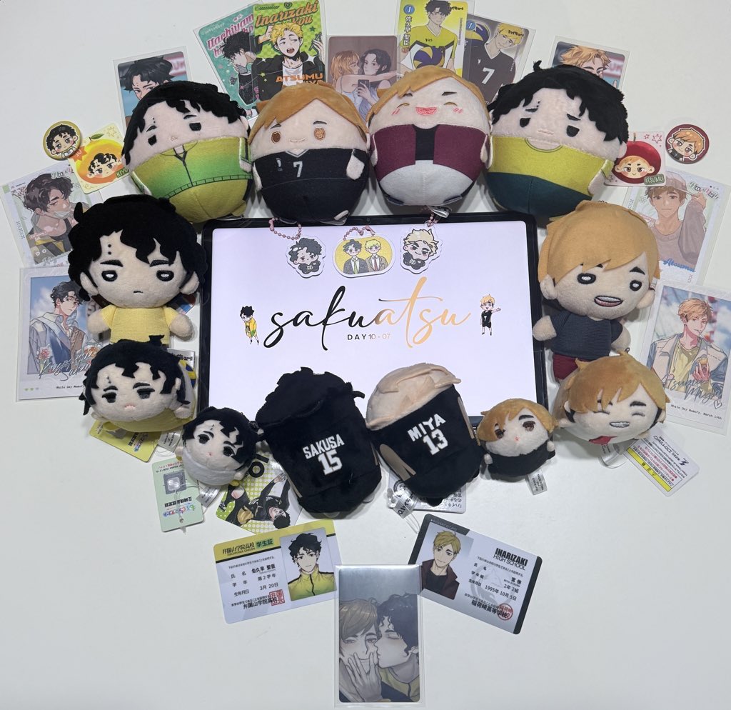 [ 10 / 07 ] happy sakuatsu day to those who celebrate ! 😷🦊

#佐久侑 #sakuatsu