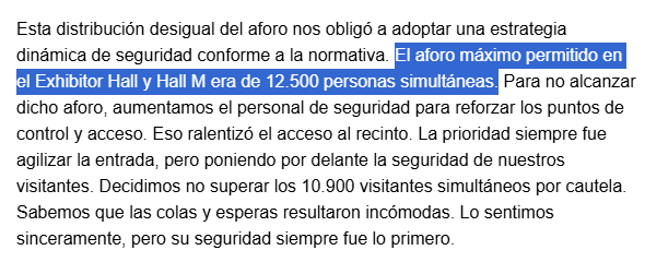 #ComicCon Como que no acepta someterse? Claro que no se supero aforo, cogiste todo el aforo de todo el espacio para meter el mayor numero de gente, y despues solo era atractivo la zona interior. <a href="/FACUA/">FACUA</a> esto es legal?