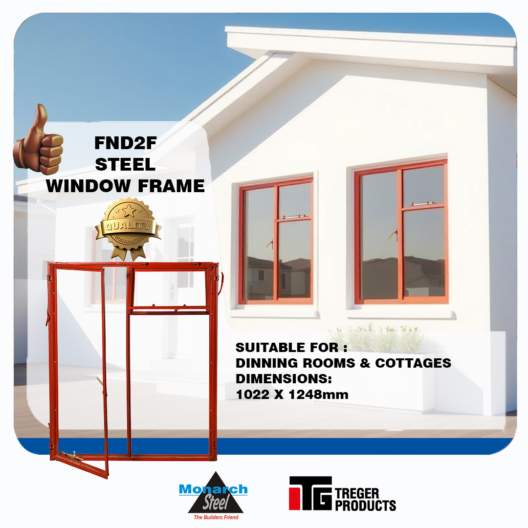 monarch_steel's tweet image. Upgrade your space with elegance and durability! Introducing the Monarch Steel ND2F Steel Window Frame. Perfect for dining rooms &amp;amp; cottages, this frame combines quality with style.
Dimensions: 1022 x 1248mm
Transform your view today! #MonarchSteel #HomeImprovement #DurableDesign