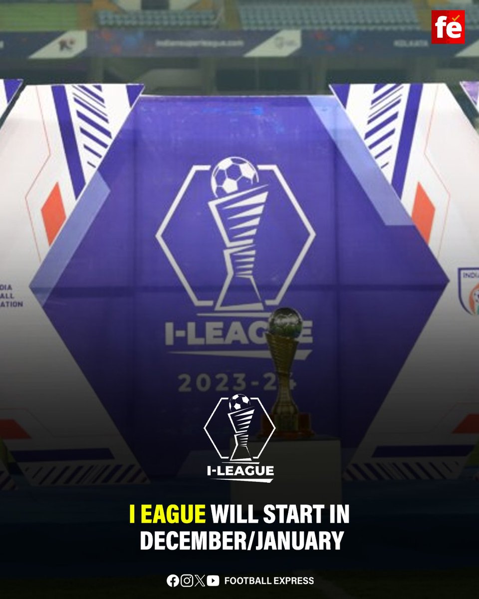 FExpressIndia's tweet photo. Mark your calendars! The I-League 2023-24 season is set to kick off in December/January! We can't wait for the action to return. Who are you rooting for this season? π
#ILeague #IndianFootball #ILeague2024 #FootballIsBack #IndianFootballNews #SportsUpdate #KickingOff https://t.co/79DSbUnSSX