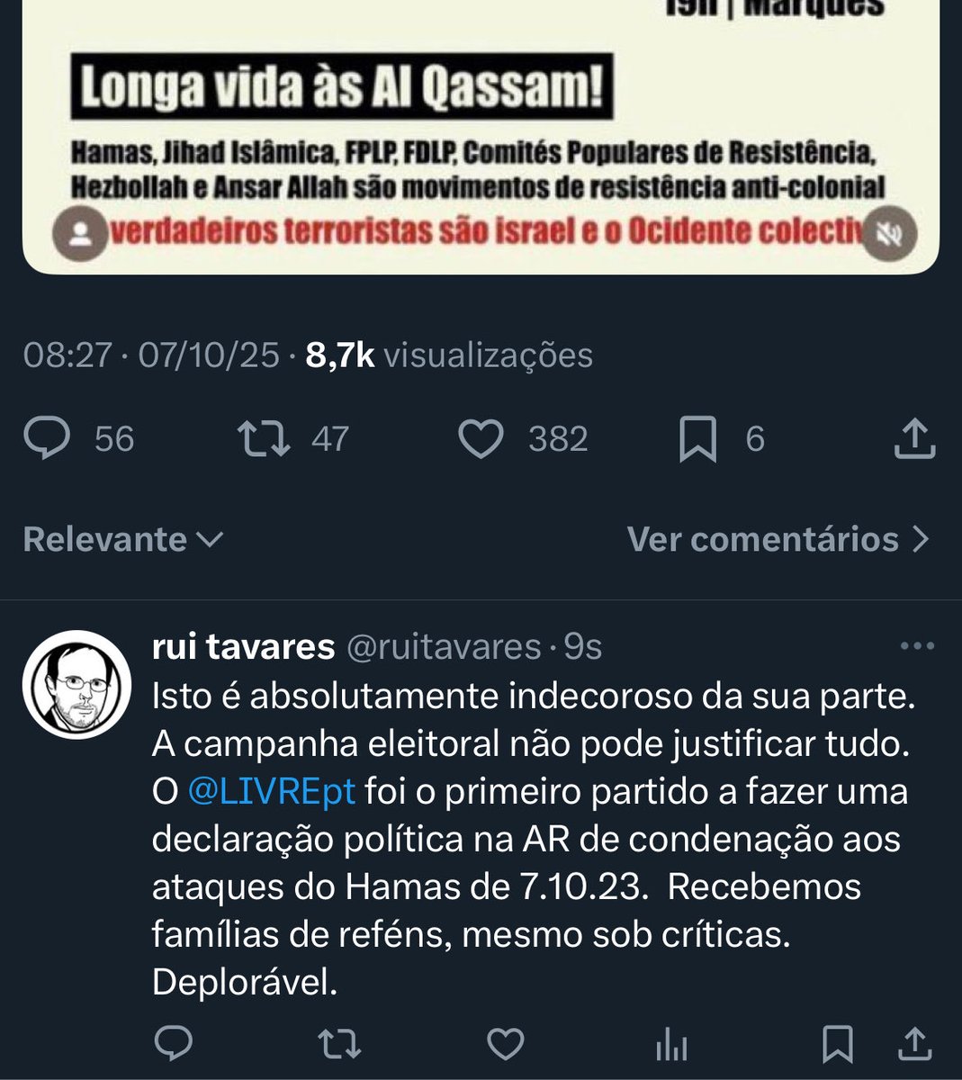 rui tavares tweet media