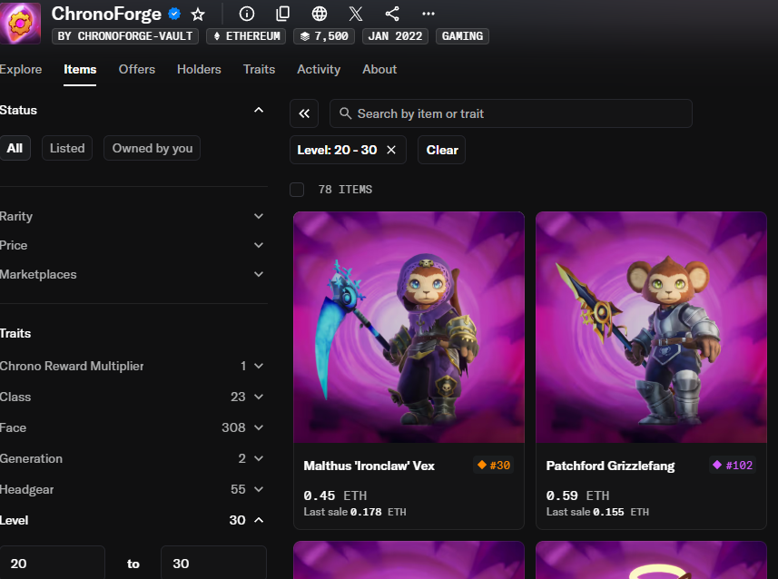 MickaPenguins's tweet photo. LVL Adventurer updates on @opensea  from @playchronoforge 

+ LVL 20 / 0.45 ETH BULLISH 😁 @AbstractChain ❇️ https://t.co/5IAPuN1CRm