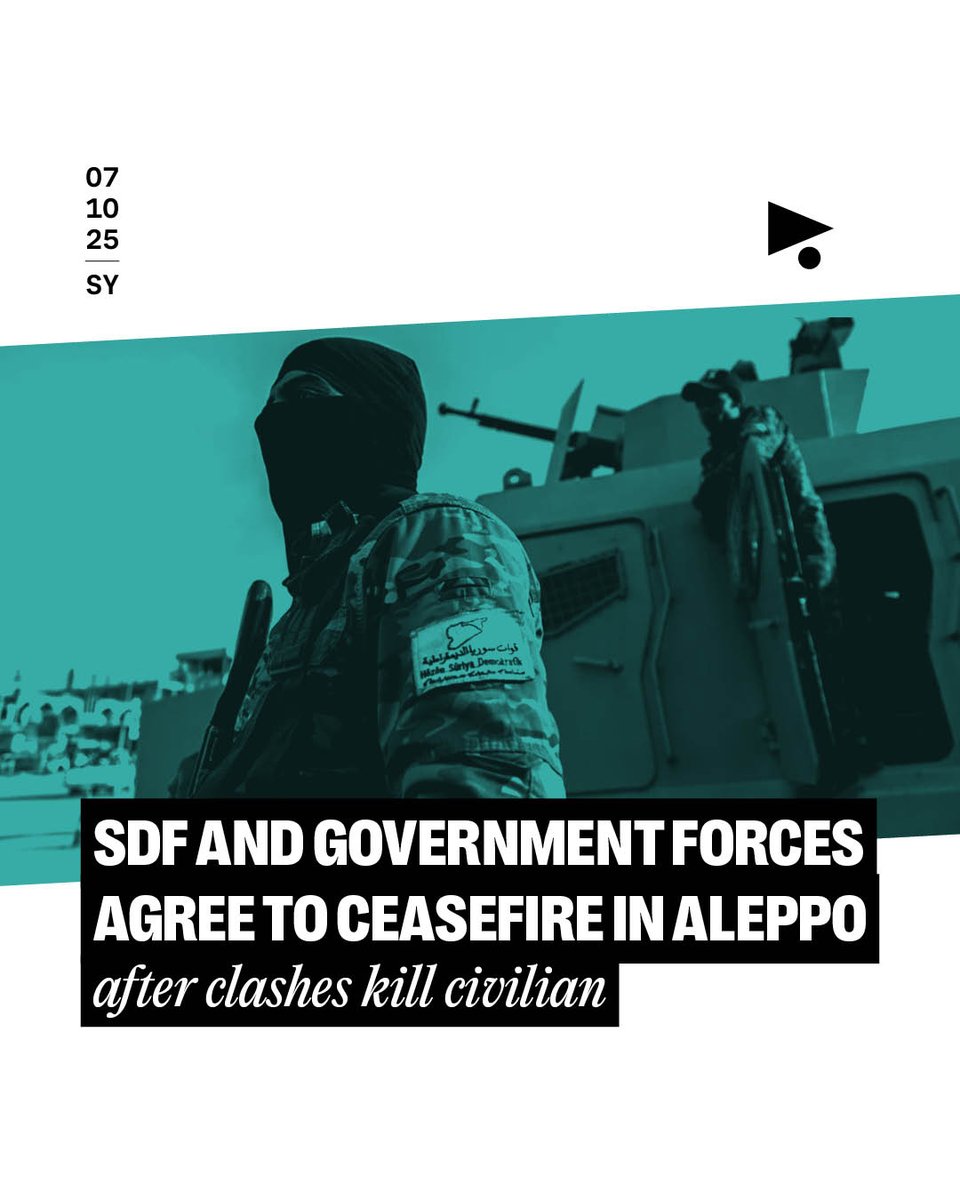 On Monday night, clashes erupted between Syrian government forces and the Syrian Democratic Forces (SDF) in Aleppo’s Sheikh Maqsoud and al-Ashrafieh neighborhoods, killing one civilian and prompting large-scale displacement.

According to the official account, the SDF attempted